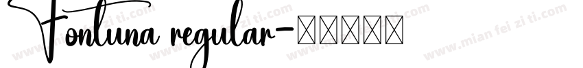 Fontuna regular字体转换